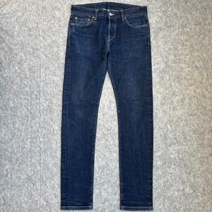 Buck Mason Maverick Slim 14oz Double Dipped Blue Denim Jeans Men's 33x34